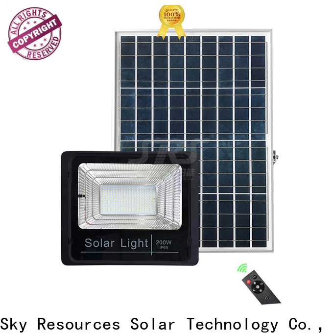 SRS commercial solar security floodlight with motion sensor with good price for village