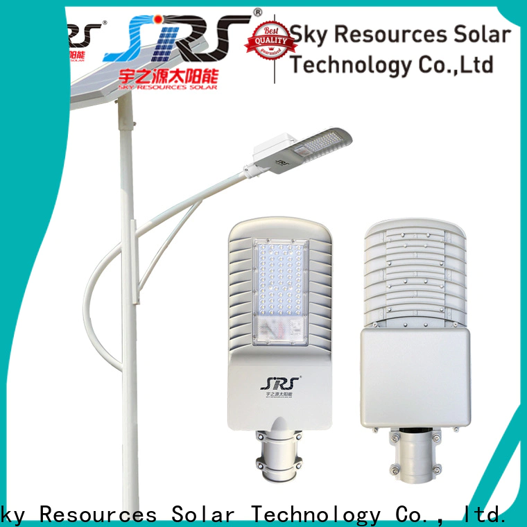 SRS install 60 watt solar street light specification for flagpole