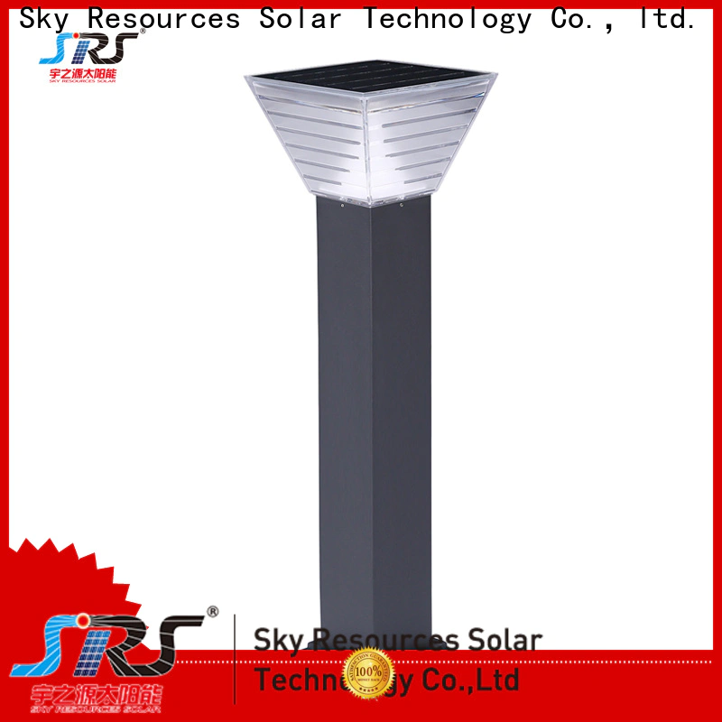 SRS colored stainless steel solar lawn light manufaturer for pathway