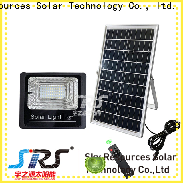 advantages of solar flood lights with remote yzyll105 certification‎ for outside