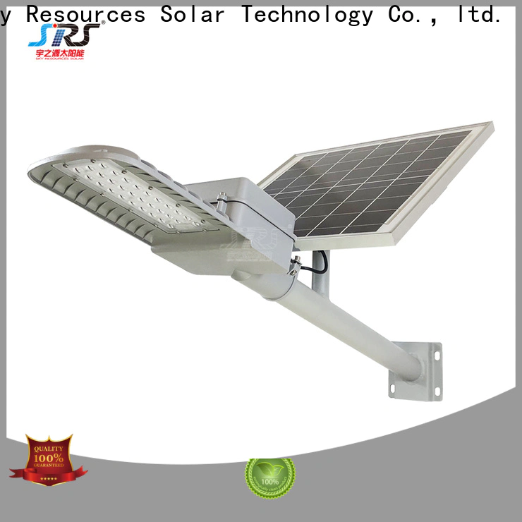 install solar street light with panel and battery 100w with battery for fence post