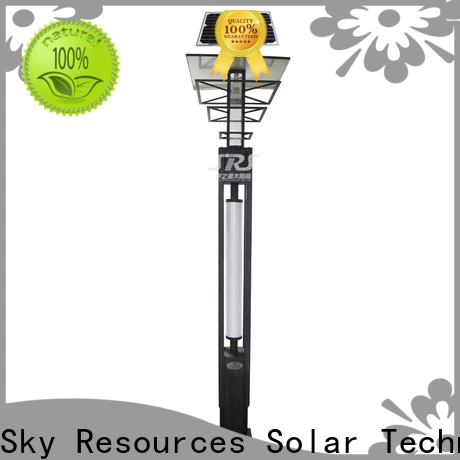 SRS smart solar panel yard lights export for posts
