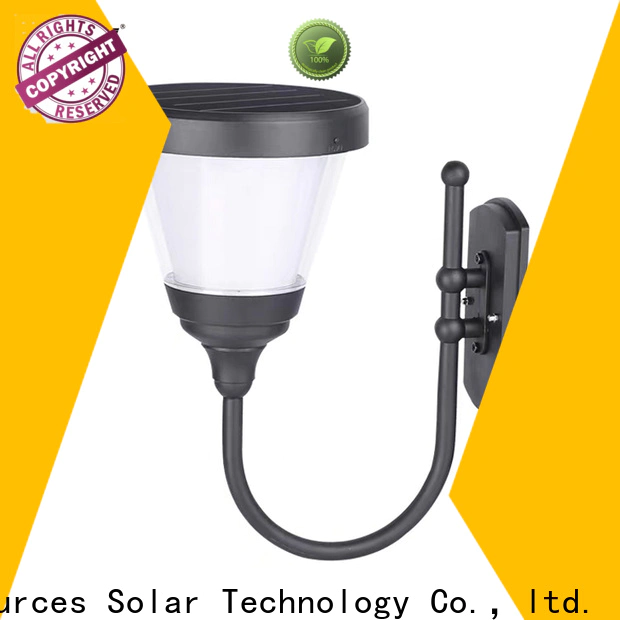 SRS external black solar wall lights suppliers for home