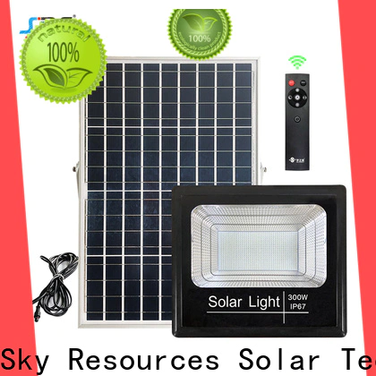 SRS bifacial solar flood light with switch series for outside