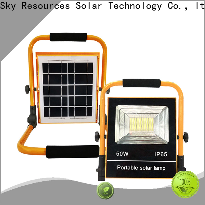 SRS bifacial solar power flood lights with good price for home use