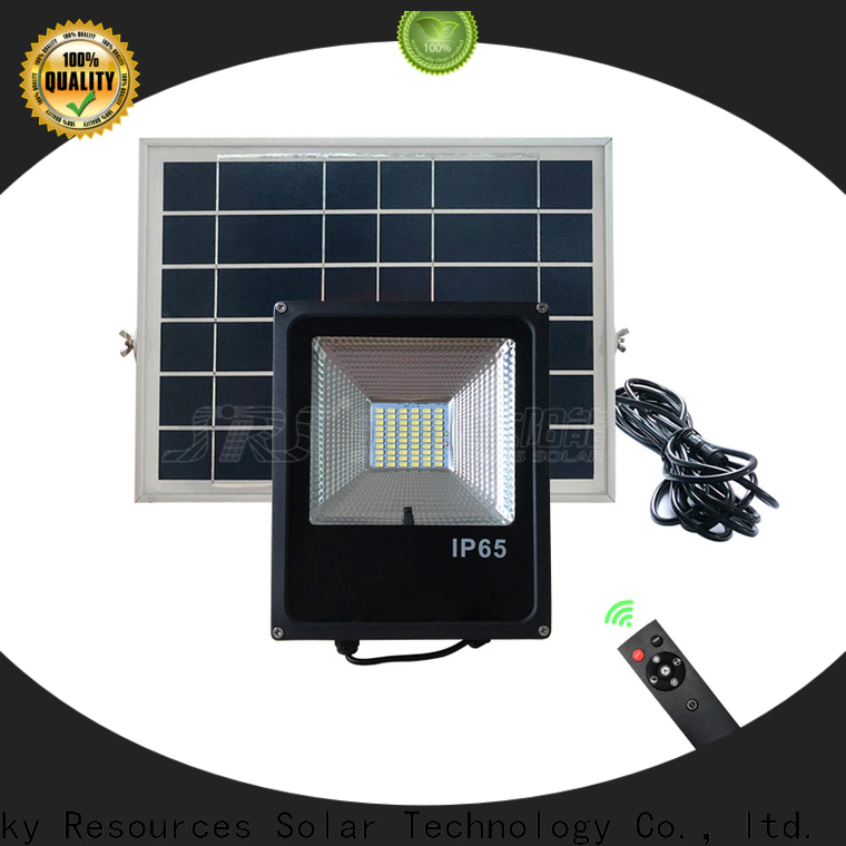 SRS smart best solar powered outdoor flood lights certification‎ for village