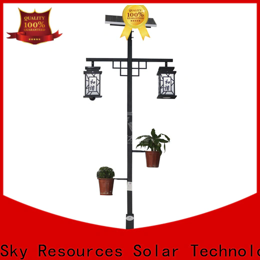 SRS high quality outdoor solar garden lights online service‎ for posts