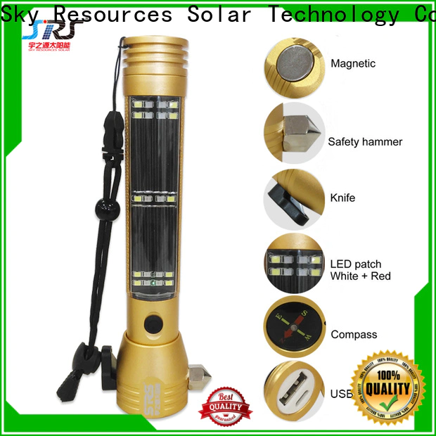 SRS yzypy07004 sunnight solar flashlight make in China for inside