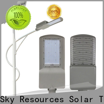 SRS 100w solar street light post factory for shed