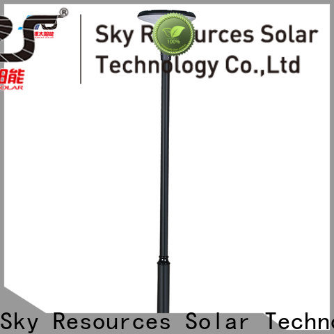New solar powered garden lamps rgb factory for posts