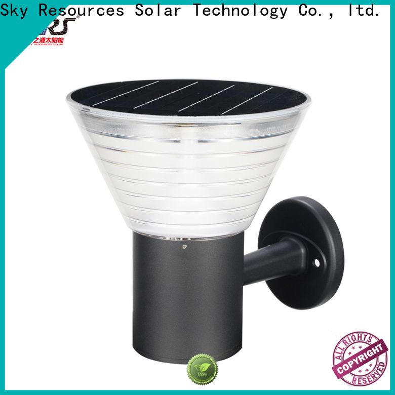 Latest wall mounted solar lights black supply for school