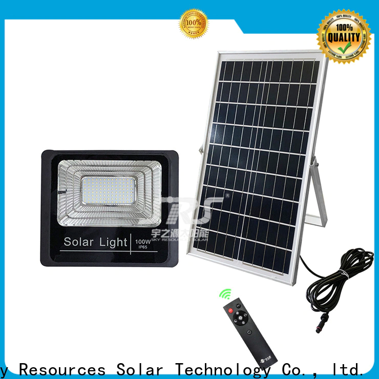 SRS portable solar led flood light with sensor company for village