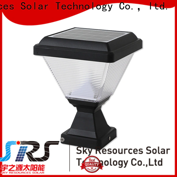 SRS wall solar powered gate post lights manufacturers for home use