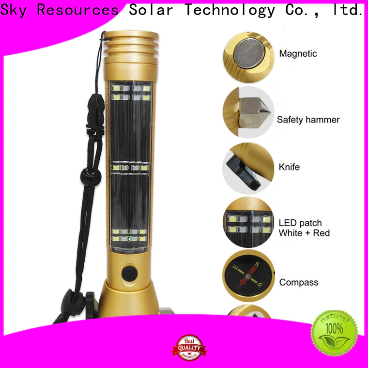 SRS yzypy07004 solar handheld led torch suppliers for school
