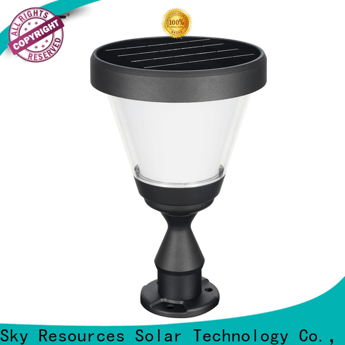 SRS outdoor solar outdoor lamp post top suppliers for school