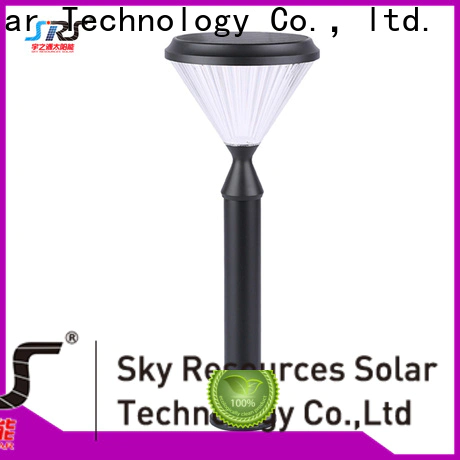 SRS rechargeable solar yard spotlights company for posts