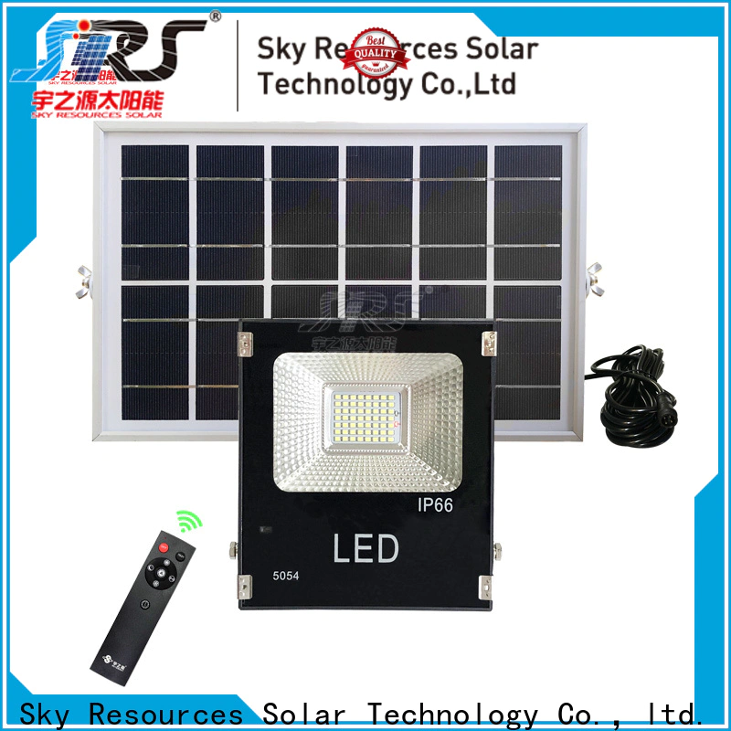 SRS Latest solar powered led flood light with motion detector suppliers for outside
