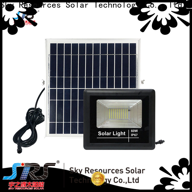 SRS New solar powered flood lights costco factory for village