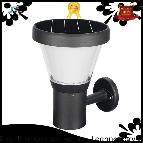 SRS Latest warm white solar wall lights manufacturers for school