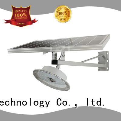 SRS solar street light with panel and battery configuration for school