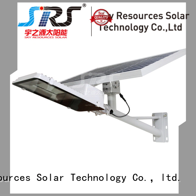 SRS solar led street light suppliers specification for fence post