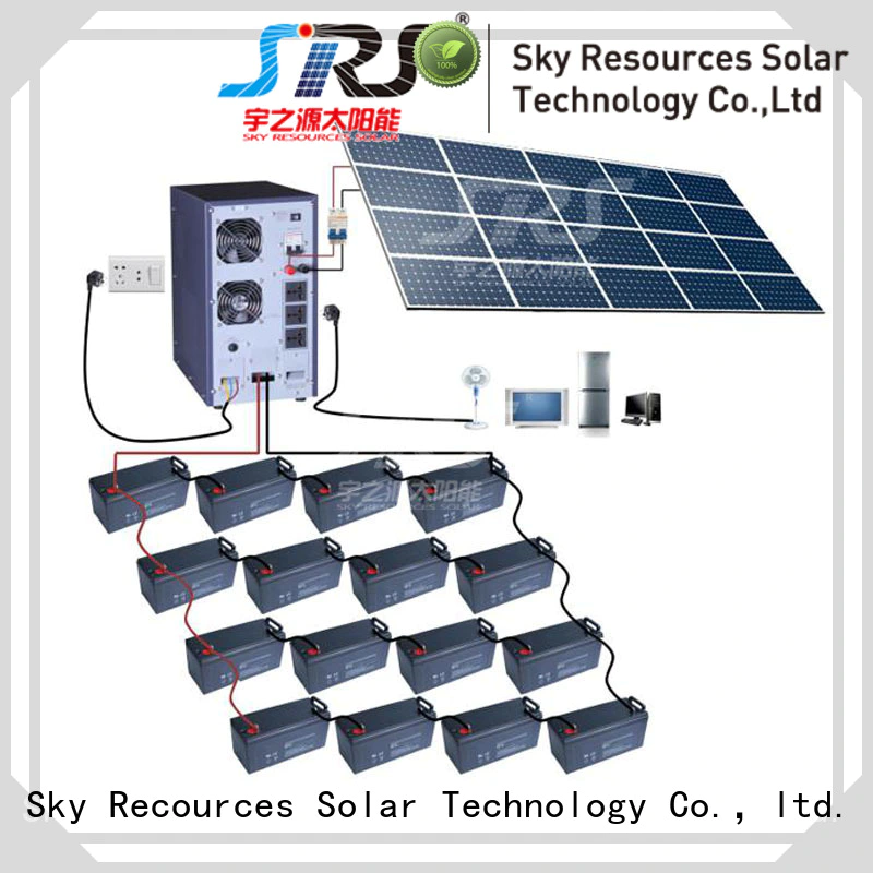 SRS high powered solar power system installation apply for house