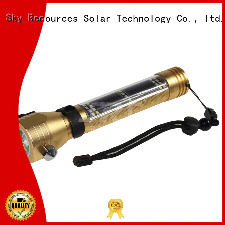 SRS hybrid light solar flashlight online service‎ for home use