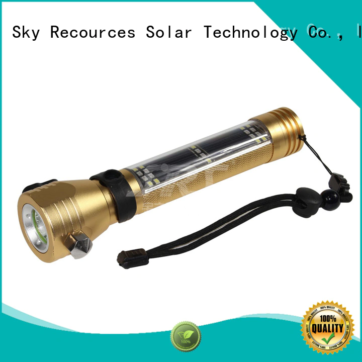 SRS hybrid solar powered flashlight images