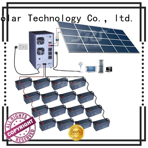 SRS solar power system installation factory for school