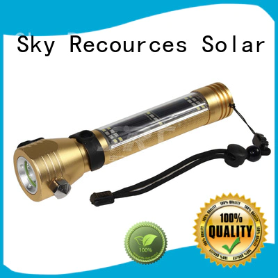 SRS smart hybrid solar powered flashlight project for pathway