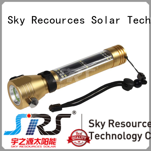 SRS solar rechargeable led flashlight online service‎ for pathway