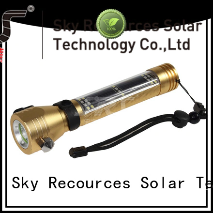 automatic solar rechargeable led flashlight online service‎