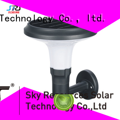 SRS solar powered outdoor garden lights system for posts