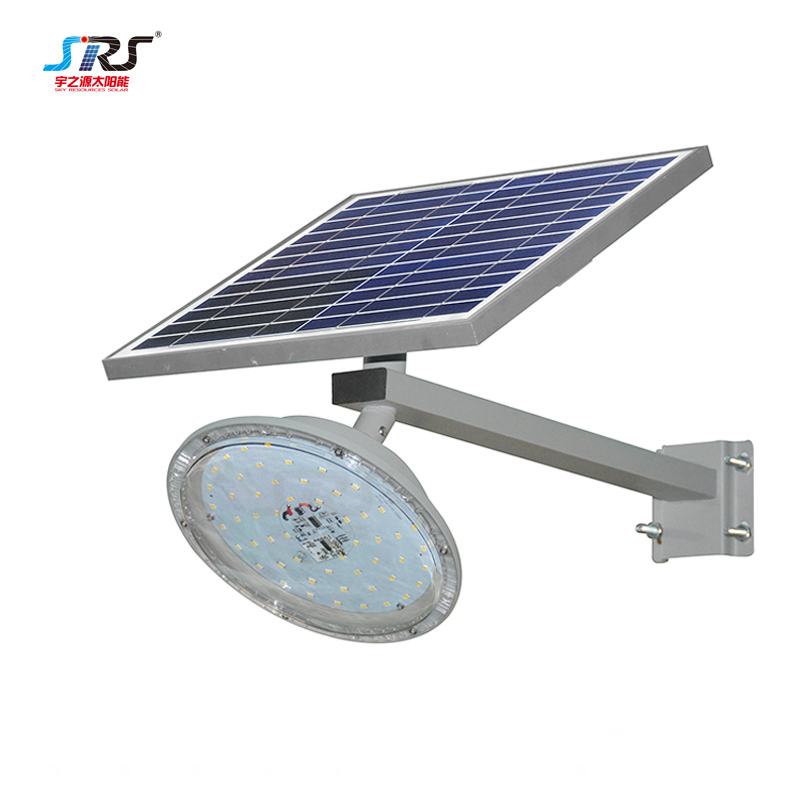 SRS install solar powered led street light with intensity control with battery for flagpole-1