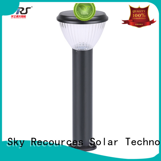 SRS high powered solar lawn lights system for posts