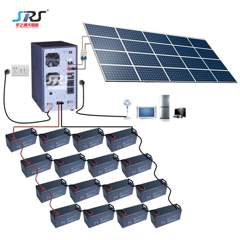 Custom Save Energy Indoor Solar Lighting System 1kw-30kw YZY-DZ