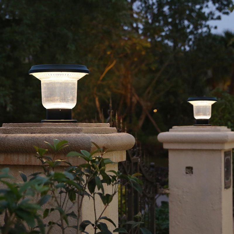 Custom Outdoor Solar Garden Pillar Lights YZY-ZT-083-2204Z