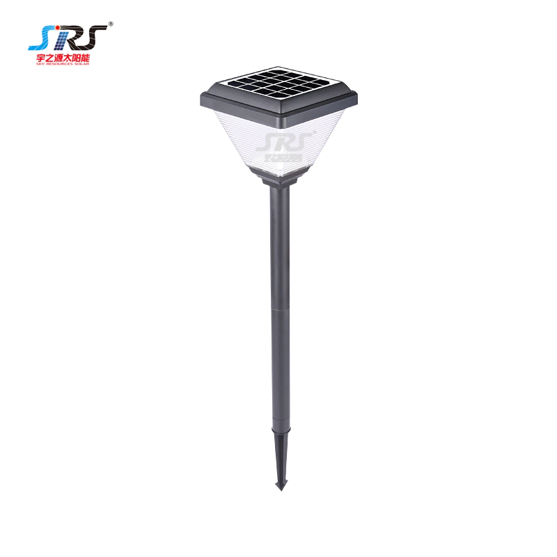 Square solar powered outdoor led lawn lights for garden YZY-CP-095-0406