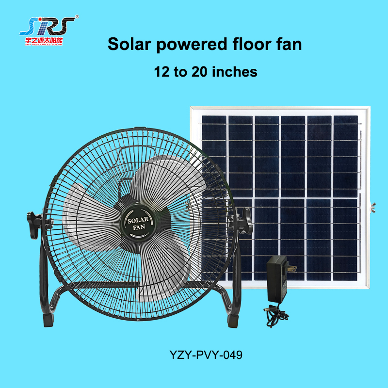 Outdoor Portable Solar Fan Without electricity bill for home camping YZY-PVY-049