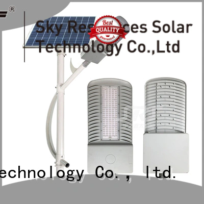 bifacial solar street light with lithium ion battery automatic configuration for flagpole