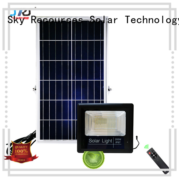 SRS smart solar led sensor floodlight with good price for village