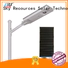 high powered integrated solar street lamp with remote for public lighting