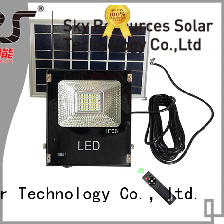SRS bifacial solar flood light project for home use