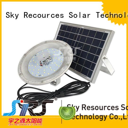 SRS bifacial brightest solar flood lights outdoor customized for home use