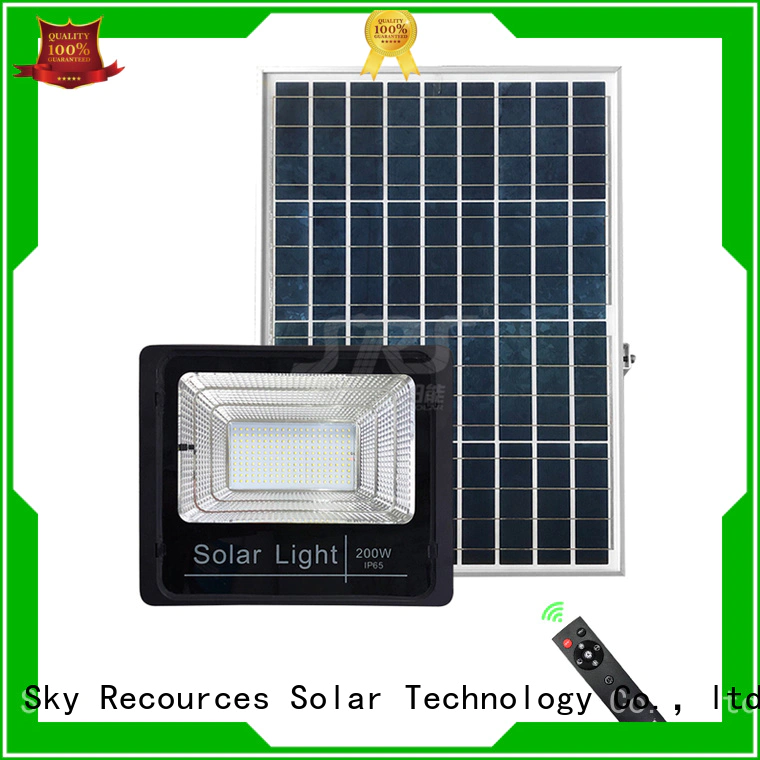 SRS bifacial solar led motion flood light with good price for village