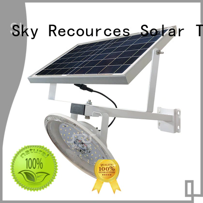 SRS bifacial solar street light set with battery for flagpole