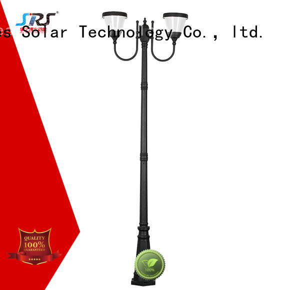 SRS integrating solar powered garden lights products for posts