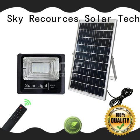 SRS smart solar pir floodlight certification‎ for village