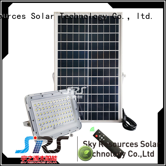 SRS bifacial solar flood lights series for village