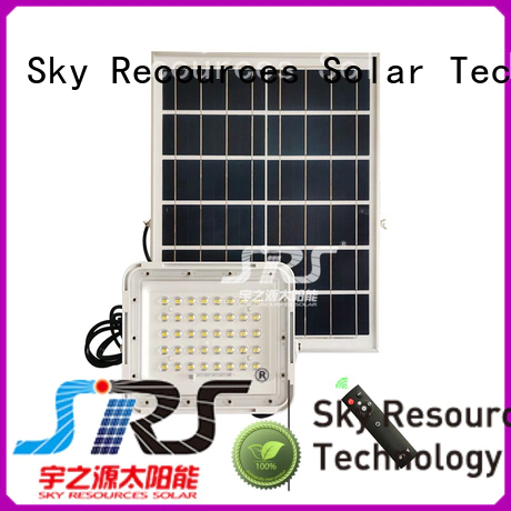 SRS smart solar led sensor floodlight certification‎ for outside